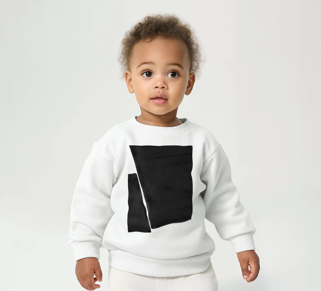 Astratto minimale in bianco e nero 03 felpa neonato da amini54