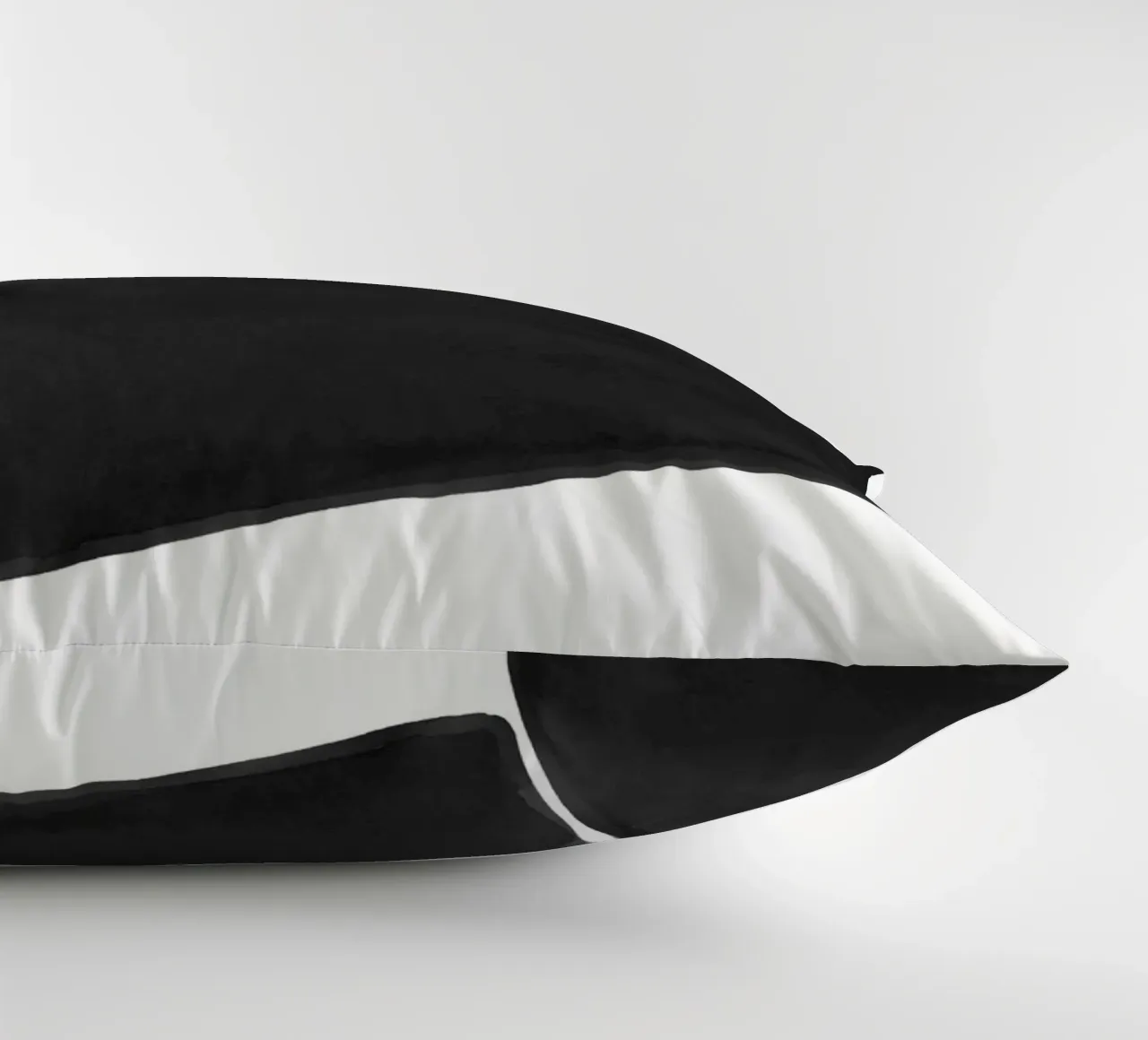 Astratto minimale in bianco e nero 03 cuscino da amini54