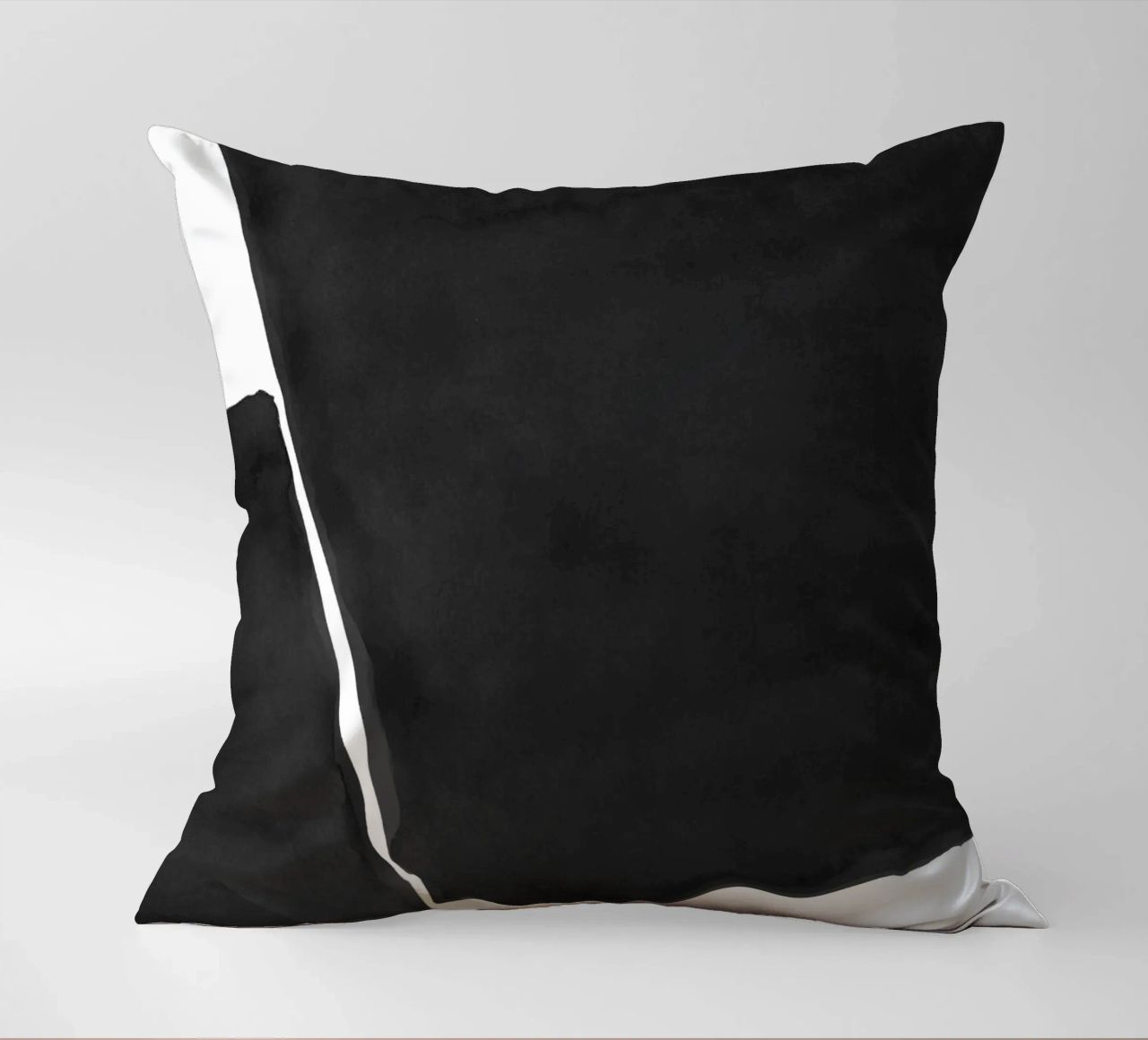 Astratto minimale in bianco e nero 03 cuscino da amini54