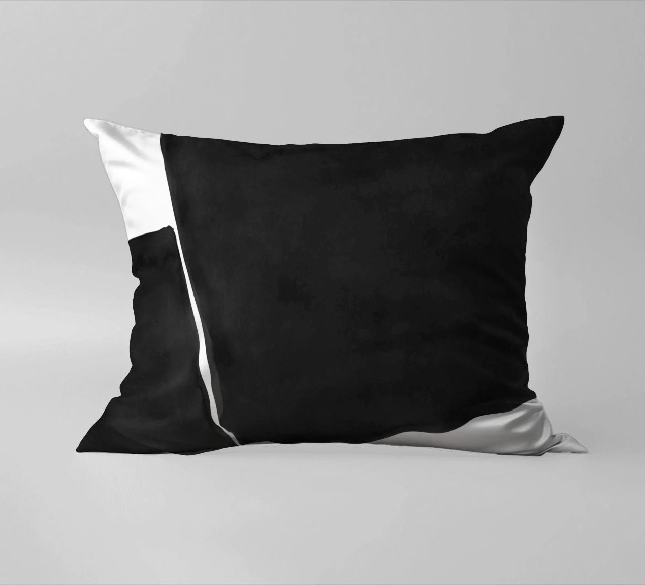 Astratto minimale in bianco e nero 03 cuscino da amini54