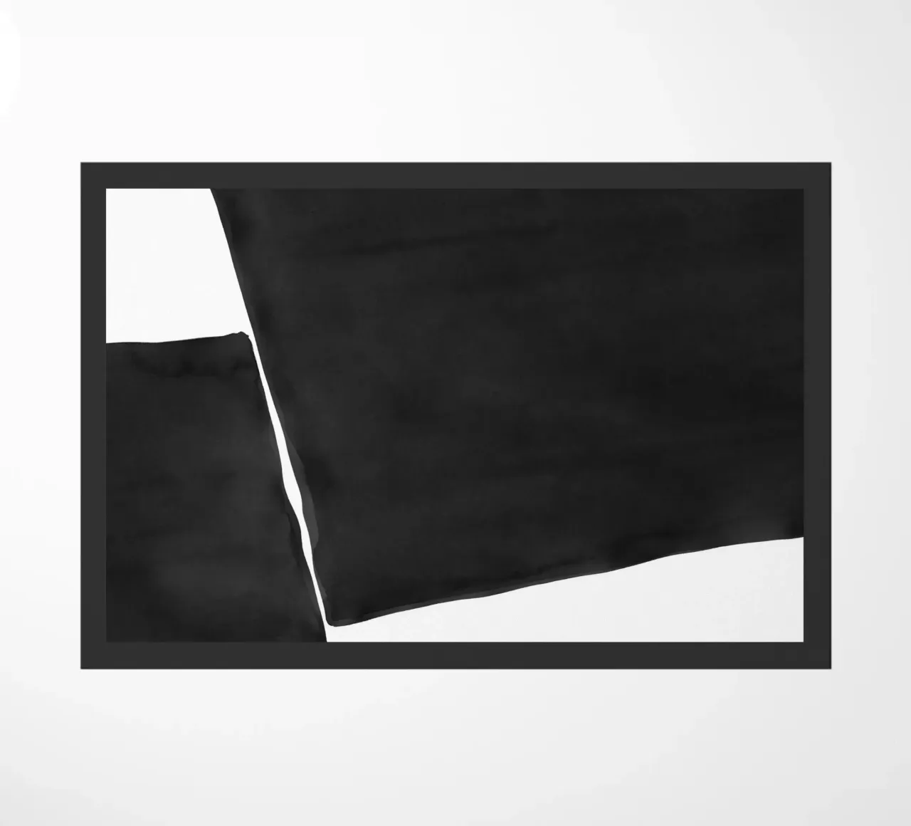 Astratto minimale in bianco e nero 03 zerbino da amini54