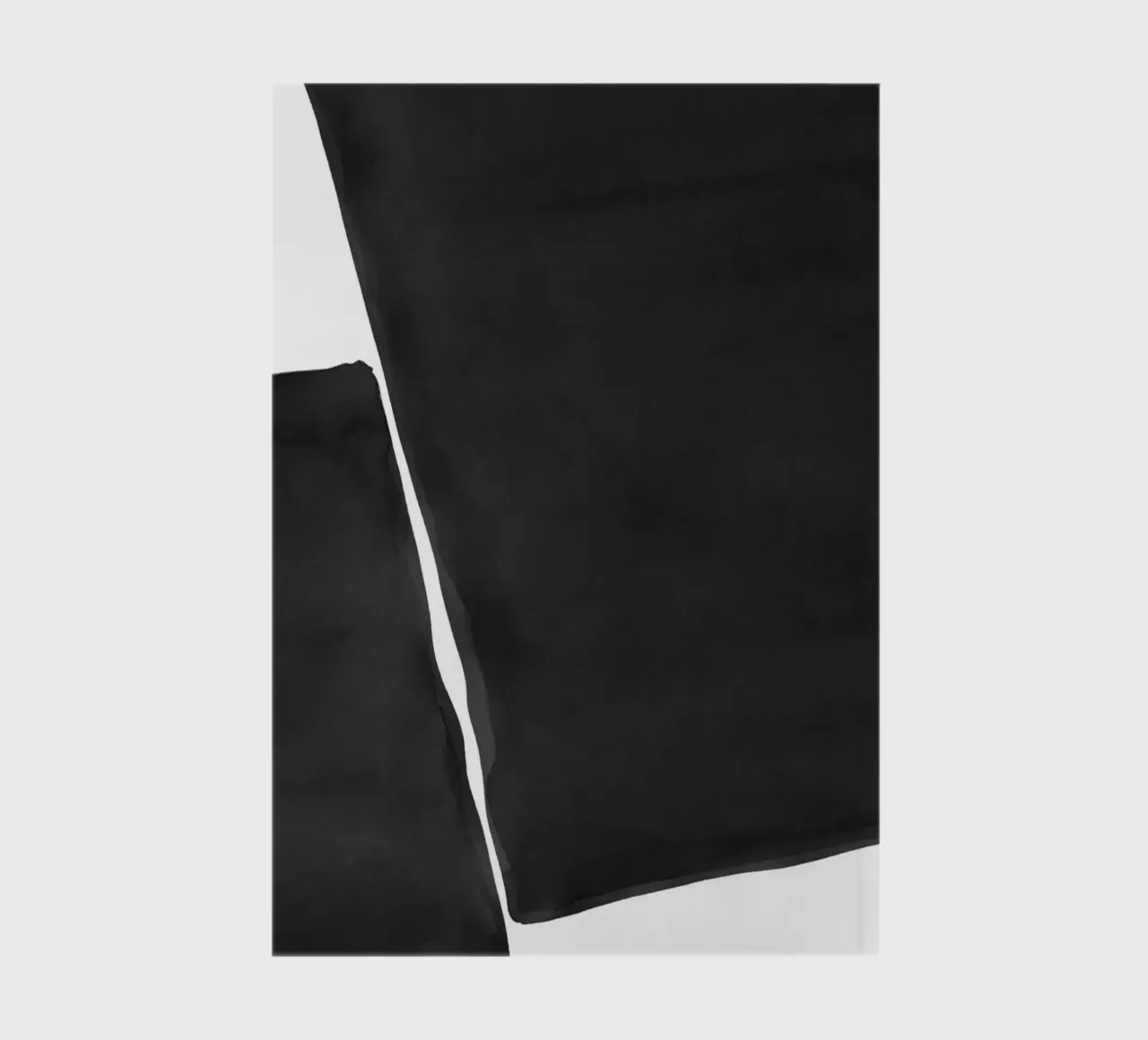 Minimal Black and White Abstract 03 notebook by amini54