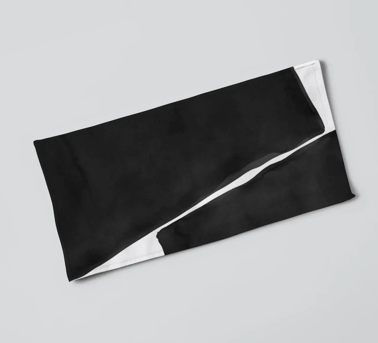 Abstrait minimaliste noir et blanc 03 serviette de bain de amini54