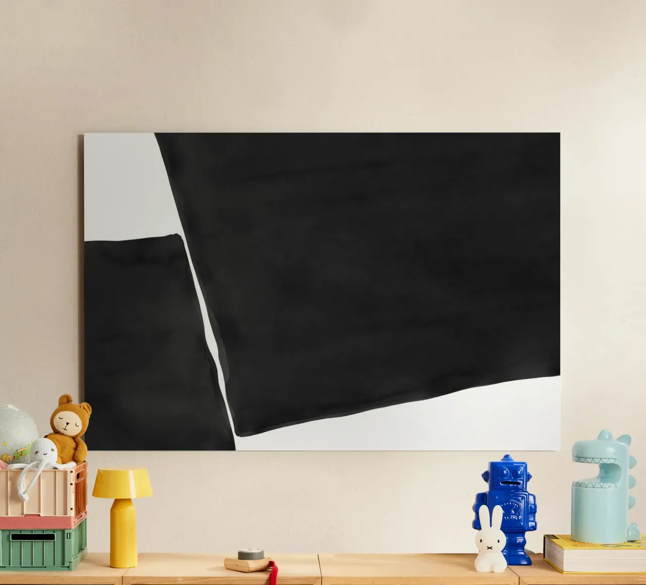 Astratto minimale in bianco e nero 03 alluminio dibond da amini54