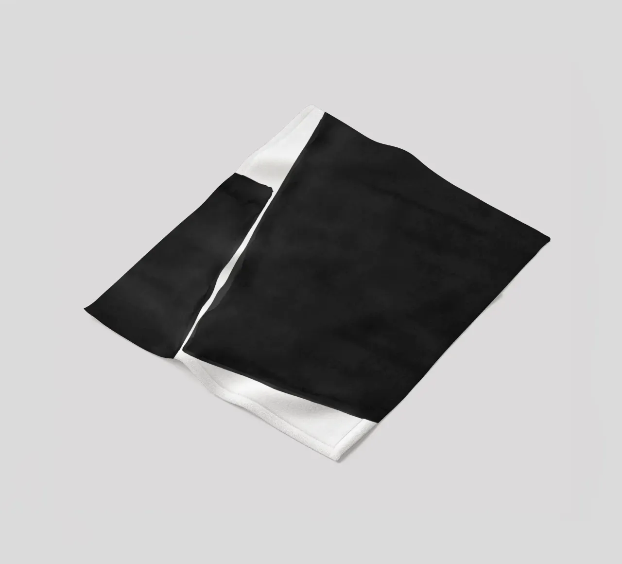 Astratto minimale in bianco e nero 03 coperta in pile da amini54