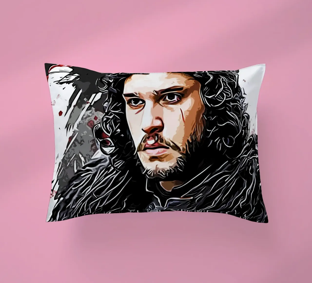 jon snow con raven cuscino da ontoseno