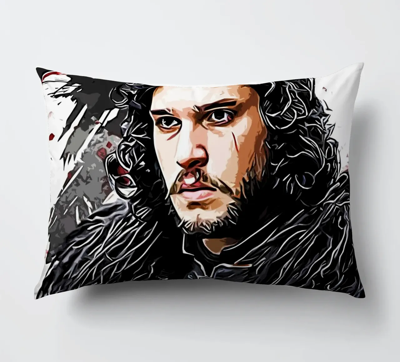 jon snow con raven cuscino da ontoseno