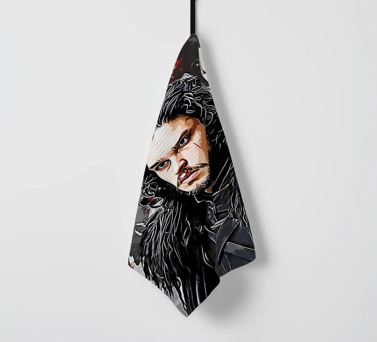 jon snow con raven canovaccio da cucina da ontoseno