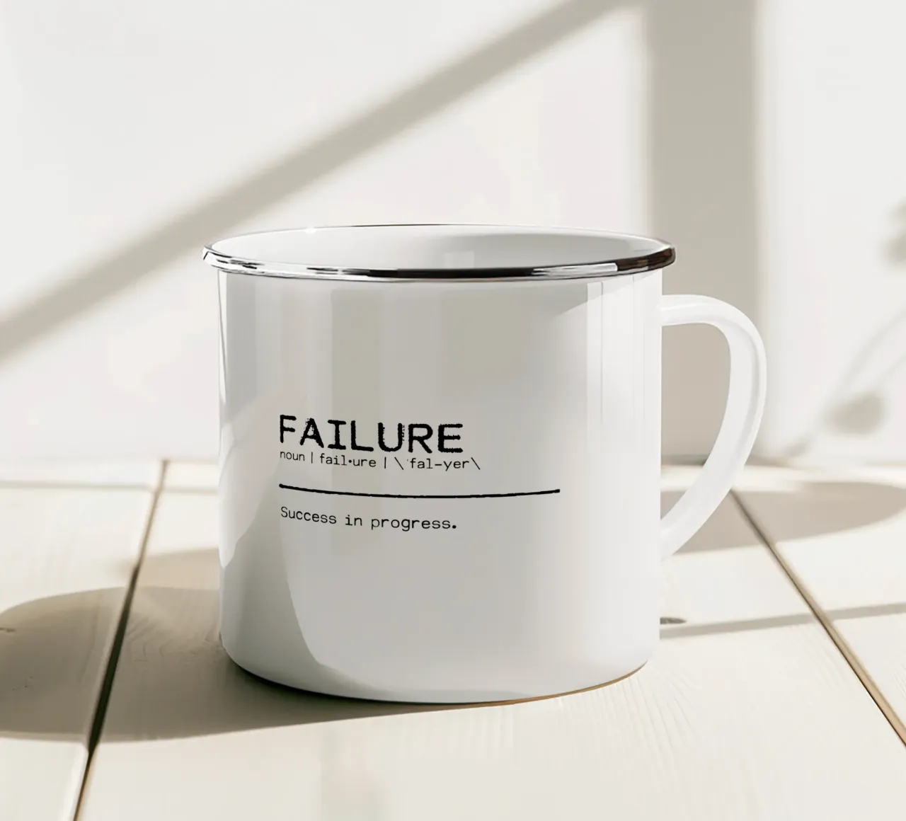 Definizione Citazione - Fallimento tazza in smalto da Orara Studio