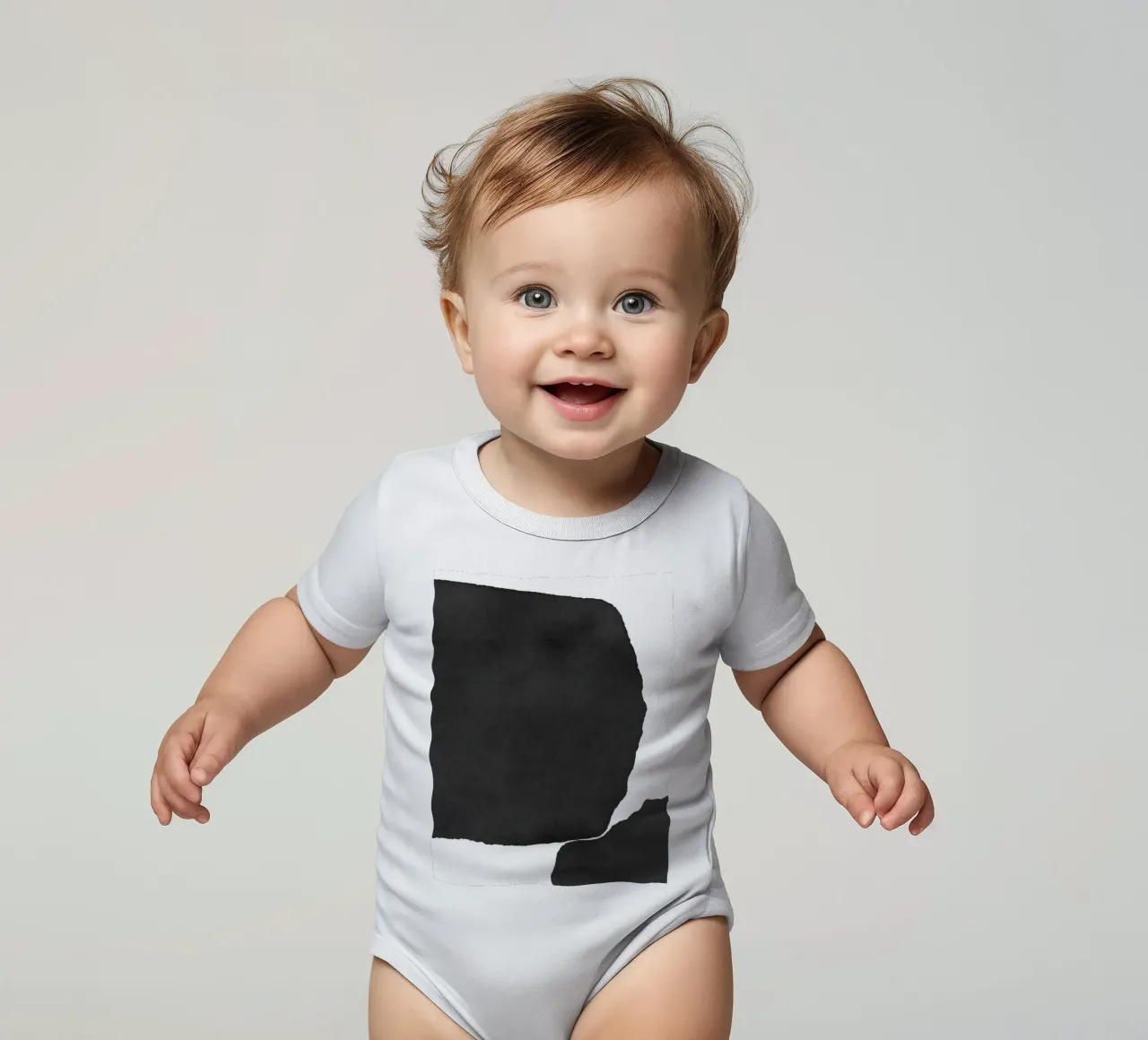 Astratto minimale in bianco e nero 02 body neonato maniche corte da amini54