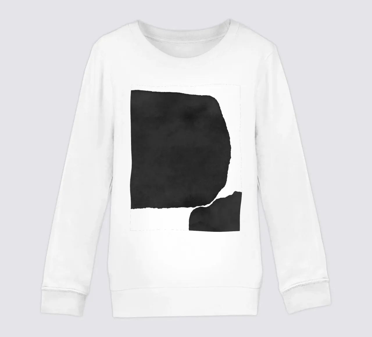 Astratto minimale in bianco e nero 02 felpa bambino da amini54