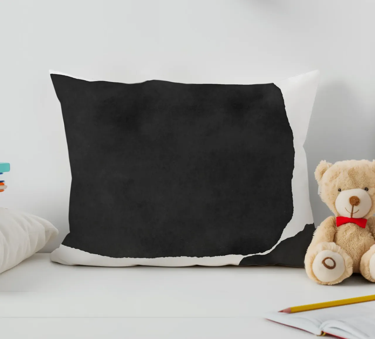 Astratto minimale in bianco e nero 02 cuscino da amini54