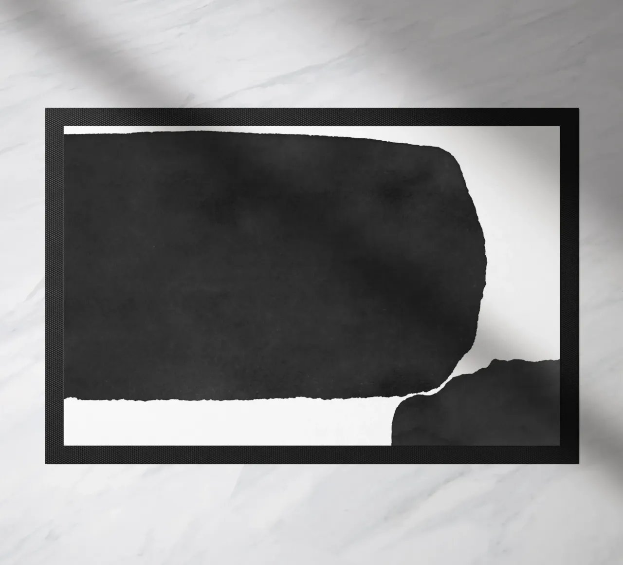 Astratto minimale in bianco e nero 02 zerbino da amini54