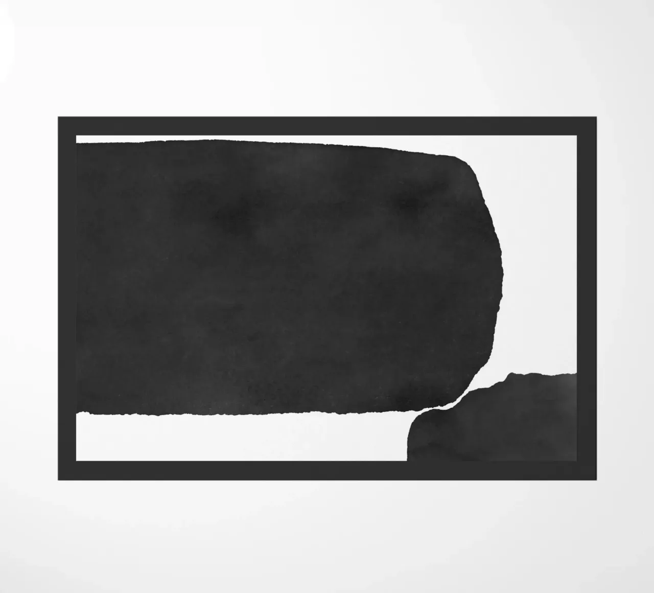 Astratto minimale in bianco e nero 02 zerbino da amini54