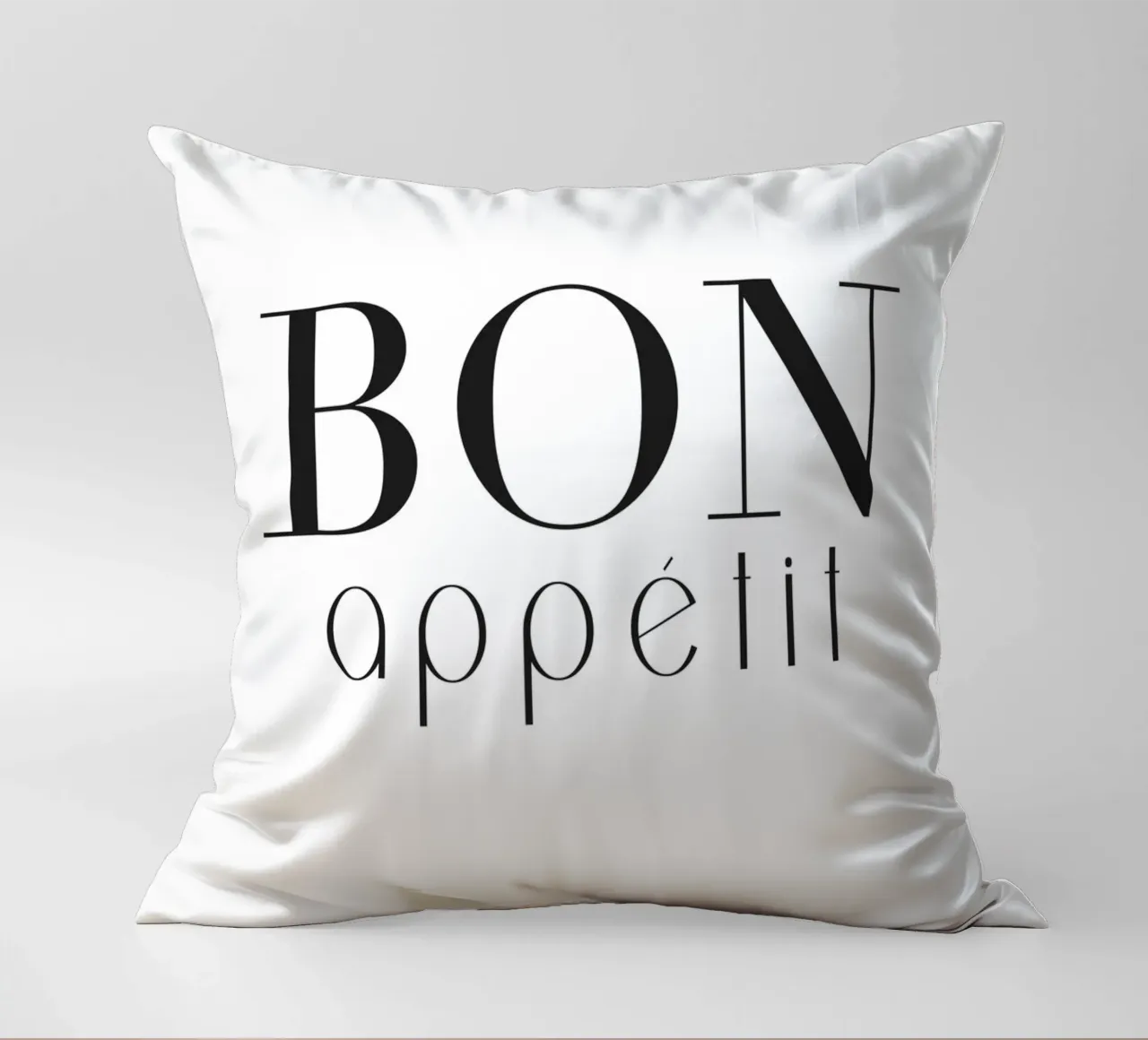 Poster Bon Appétit - Cucina dal design minimalista cuscino da Whole©