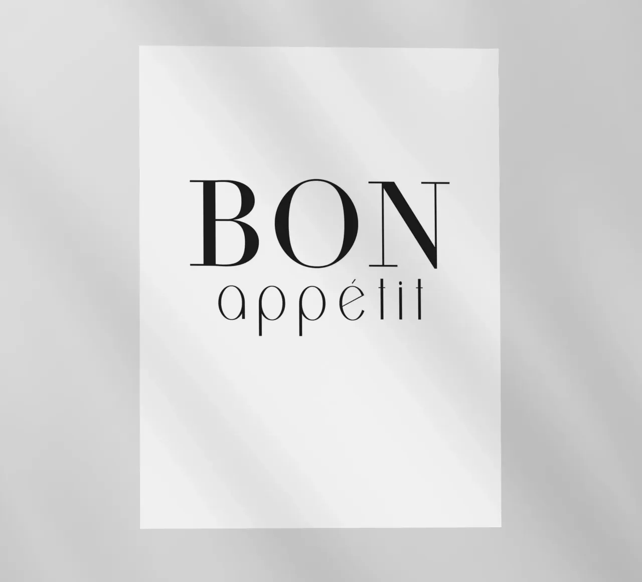 Poster Bon Appétit - Cucina dal design minimalista pellicola backlit da Whole©