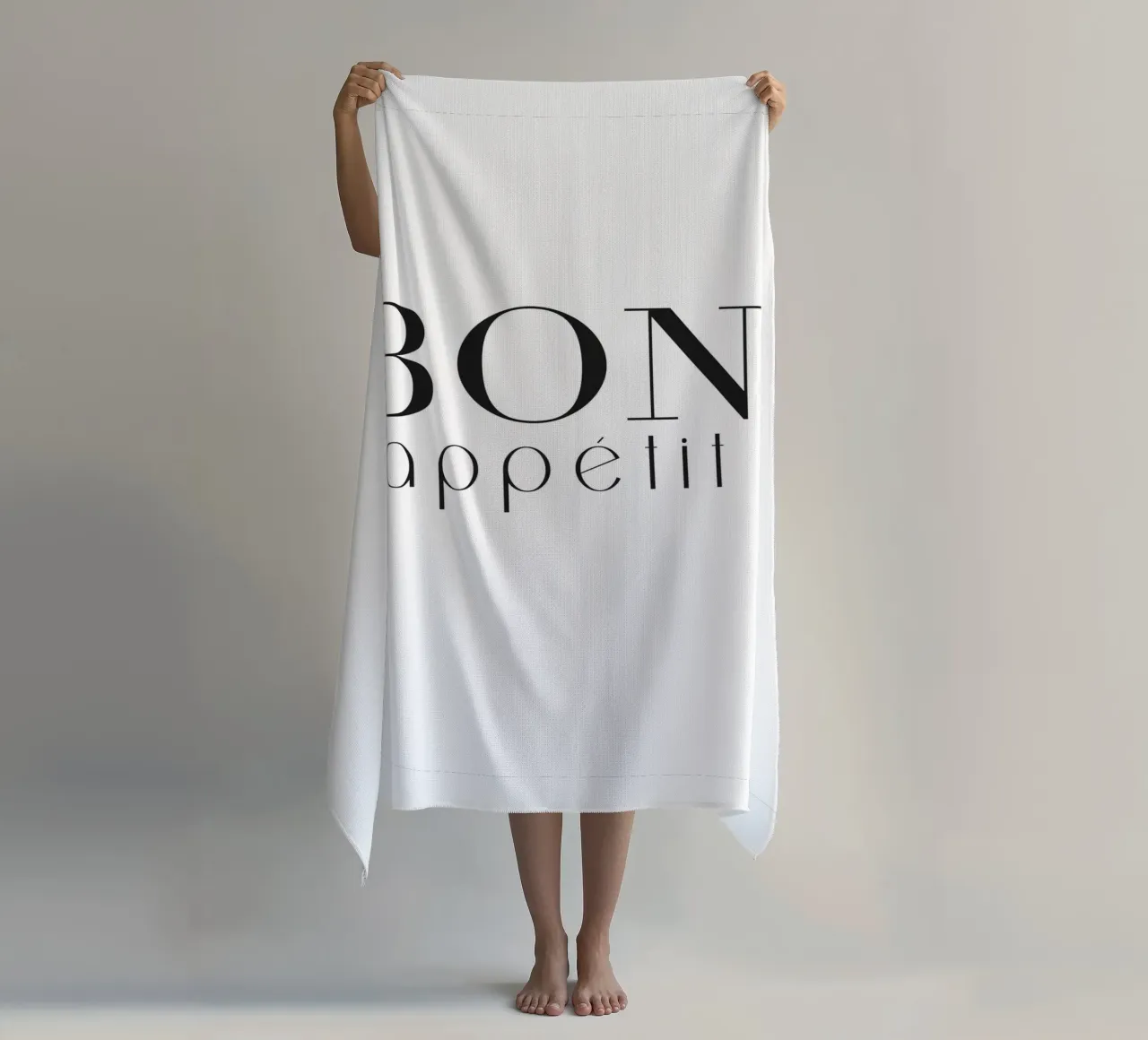 Poster Bon Appétit - Cucina dal design minimalista telo mare da Whole©