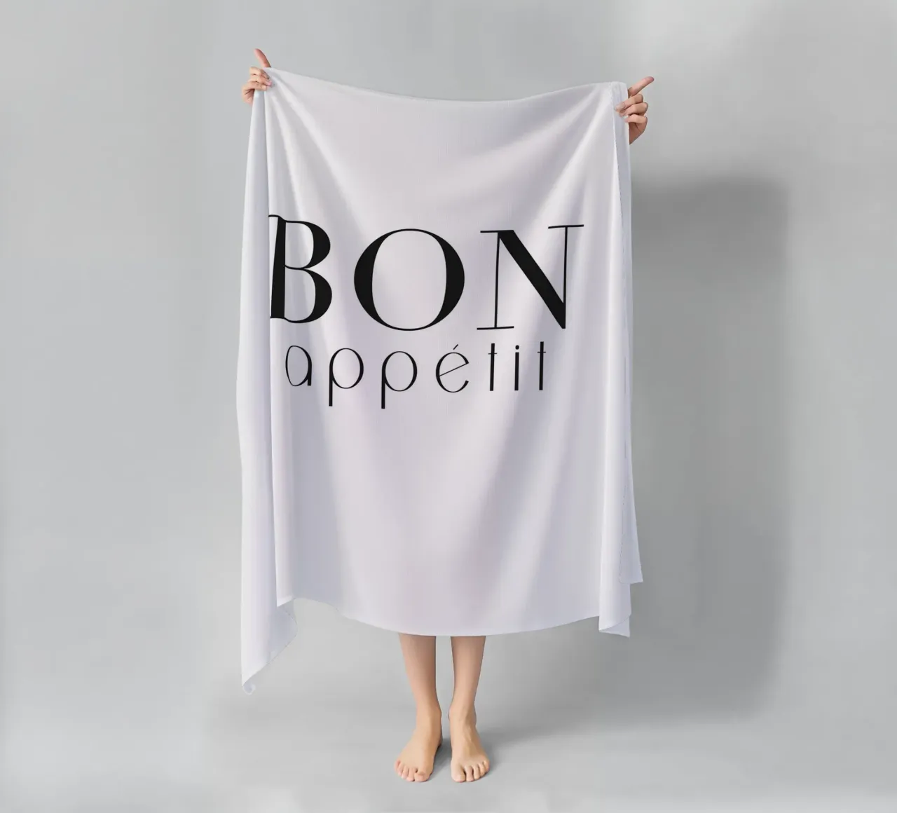 Poster Bon Appétit - Cucina dal design minimalista telo mare da Whole©