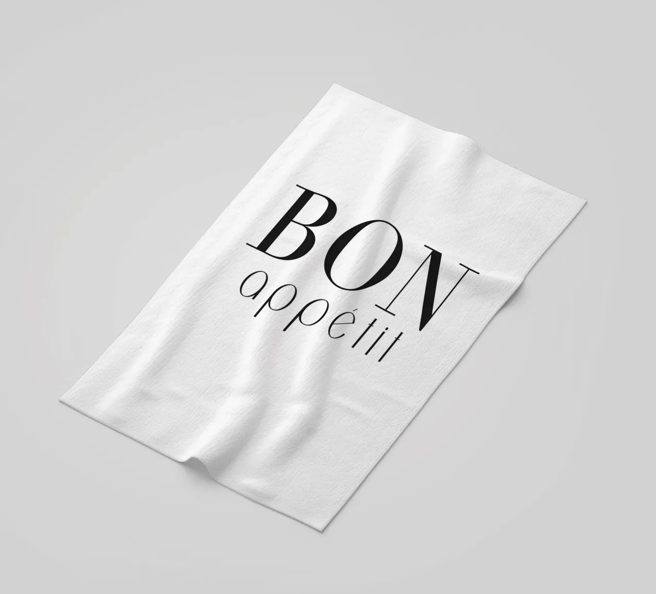 Poster Bon Appétit - Cucina dal design minimalista telo mare da Whole©