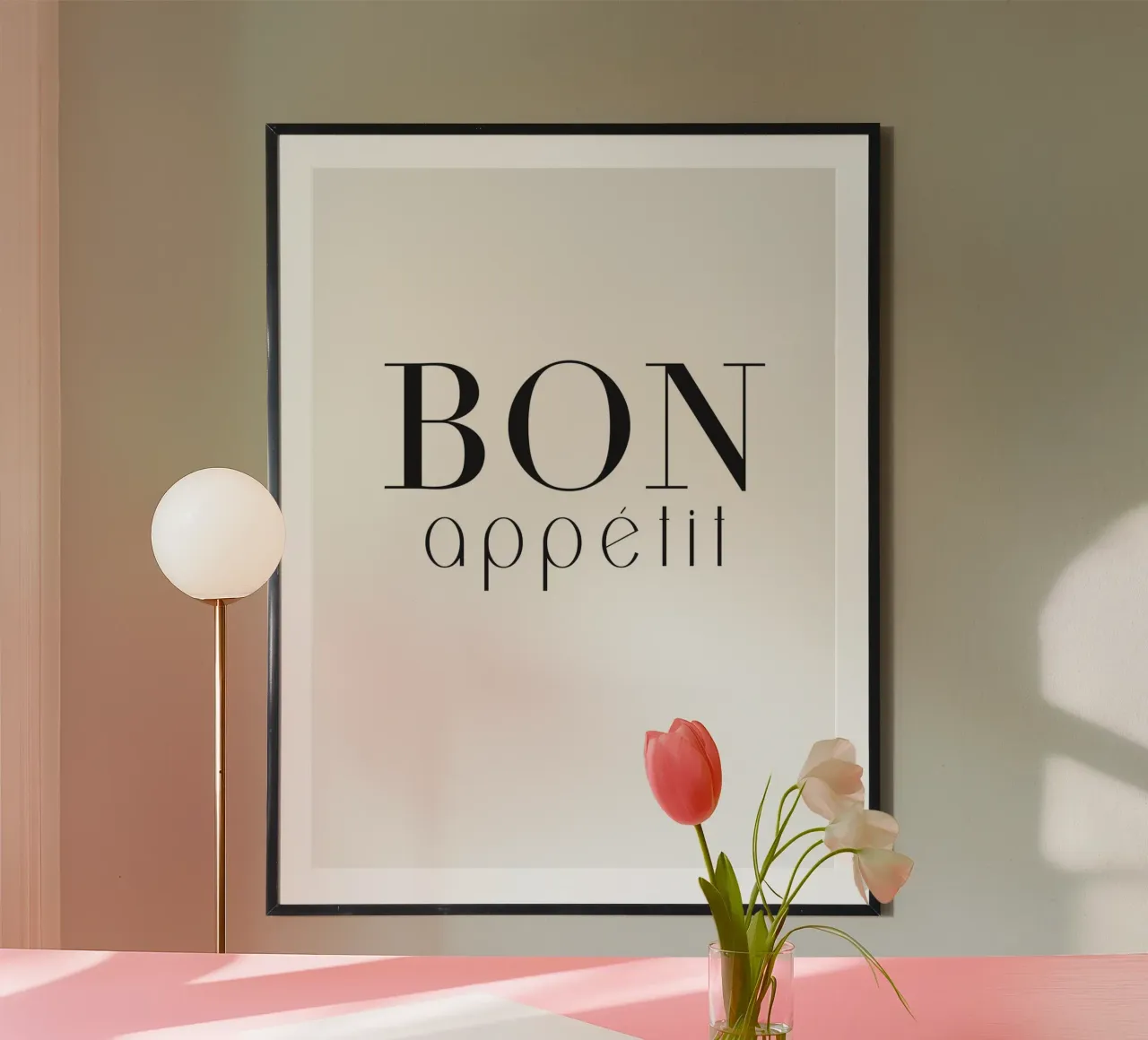 Poster Bon Appétit - Cucina dal design minimalista poster da Whole©