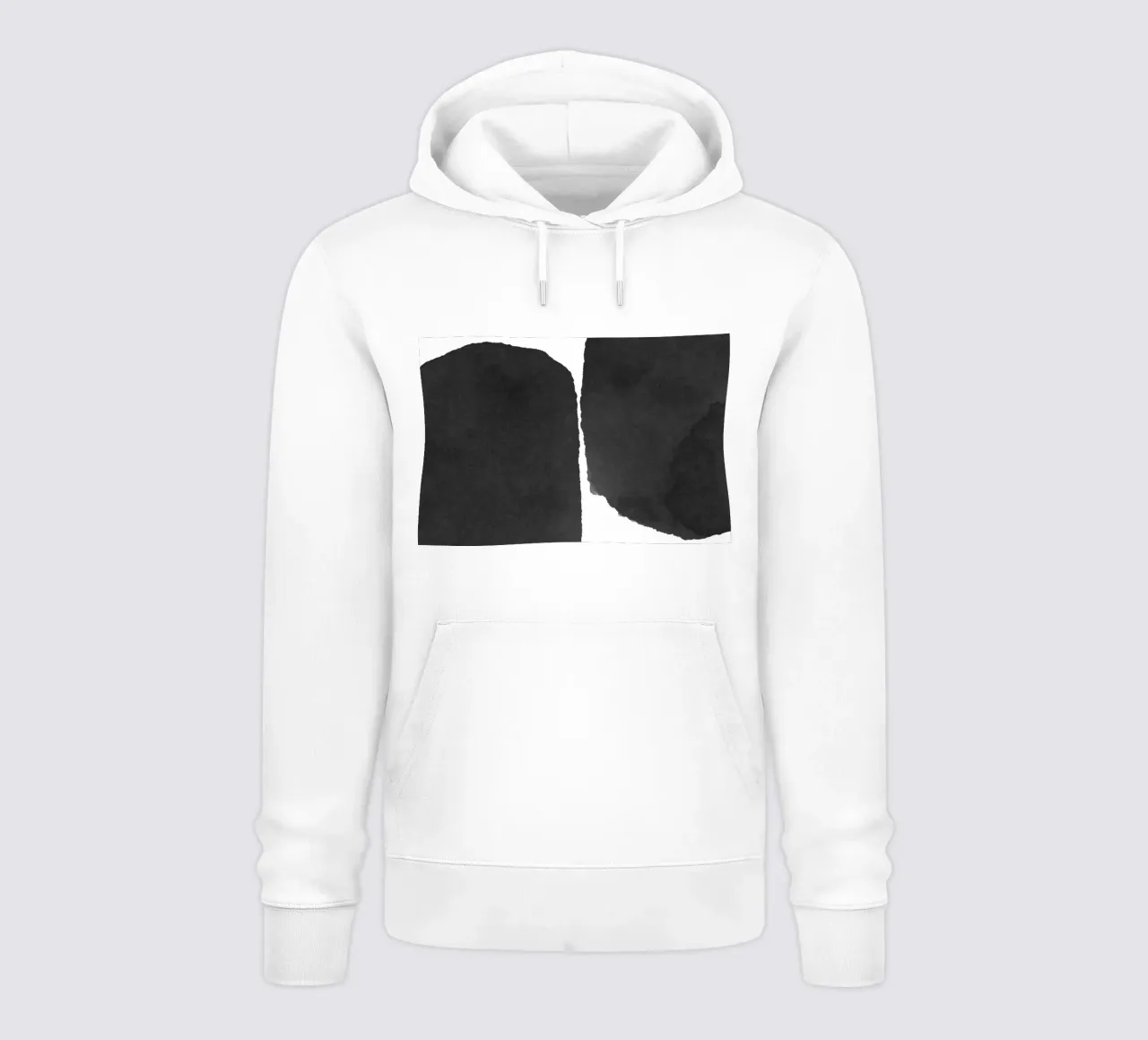 Astratto minimale in bianco e nero 01 felpa con cappuccio da amini54