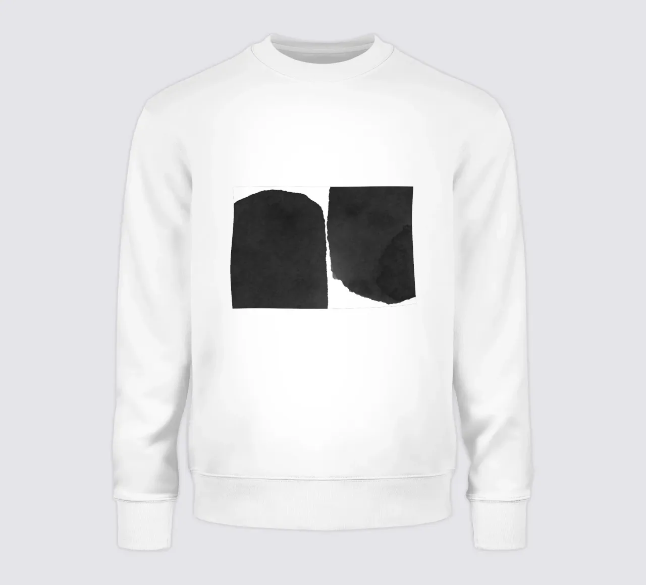 Minimal Schwarz und Weiß Abstrakt 01 Sweatshirt von amini54