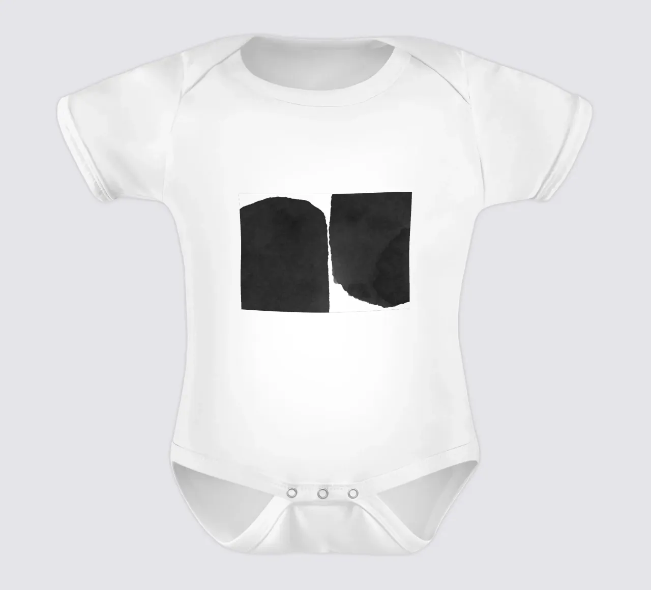 Astratto minimale in bianco e nero 01 body neonato maniche corte da amini54