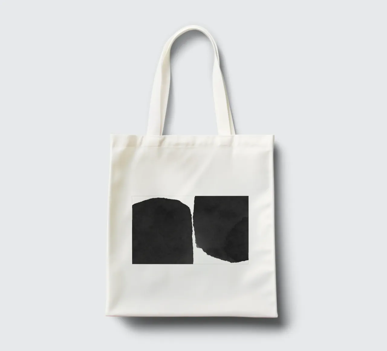 Astratto minimale in bianco e nero 01 borsa in juta da amini54