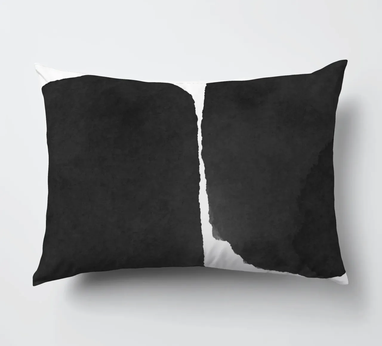 Astratto minimale in bianco e nero 01 cuscino da amini54