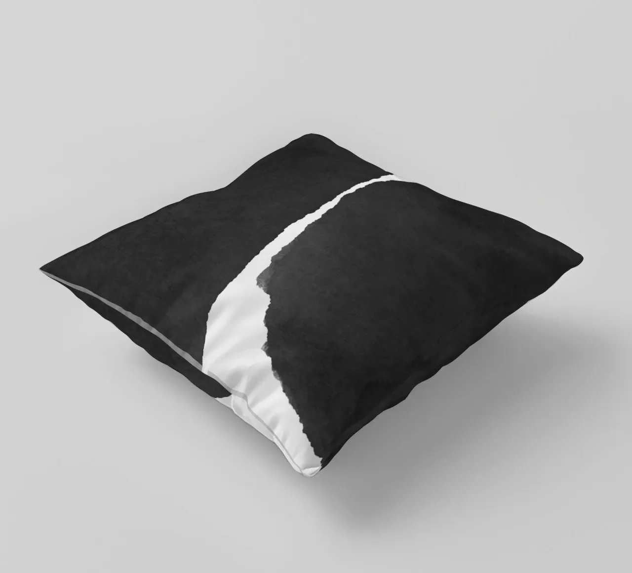 Astratto minimale in bianco e nero 01 cuscino da amini54