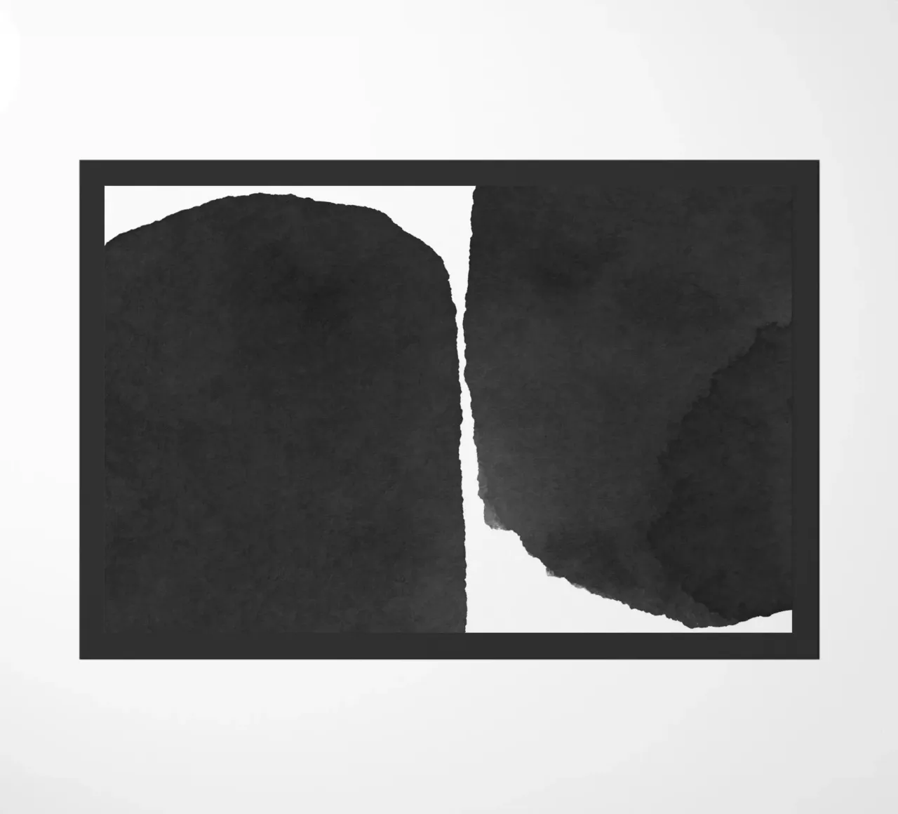 Astratto minimale in bianco e nero 01 zerbino da amini54