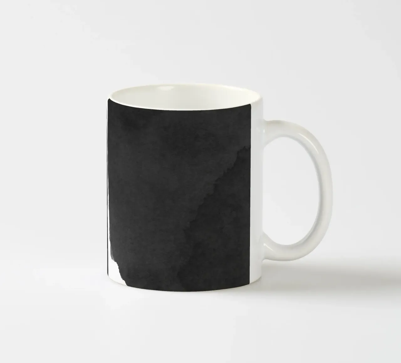 Minimal zwart-wit abstract 01 keramische mok van amini54