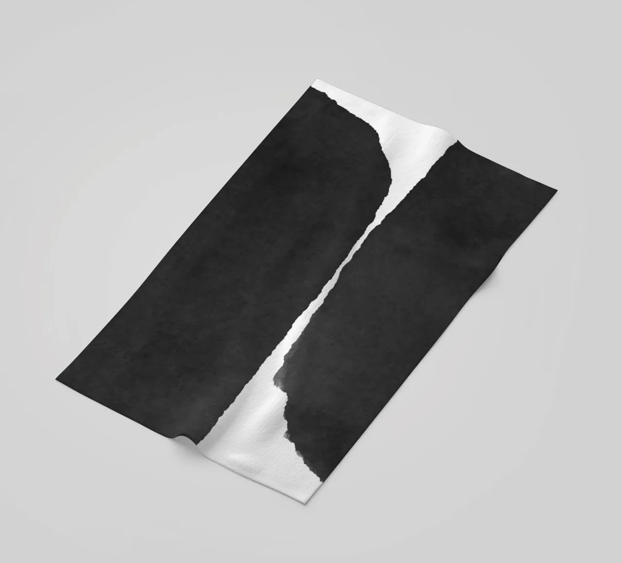Astratto minimale in bianco e nero 01 telo mare da amini54