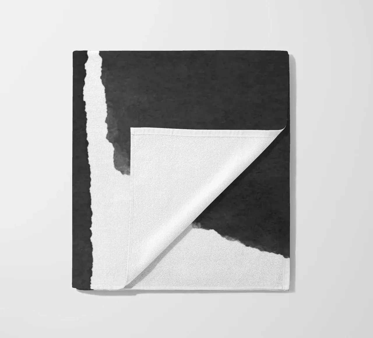 Abstracto minimalista en blanco y negro 01 toalla de playa de amini54