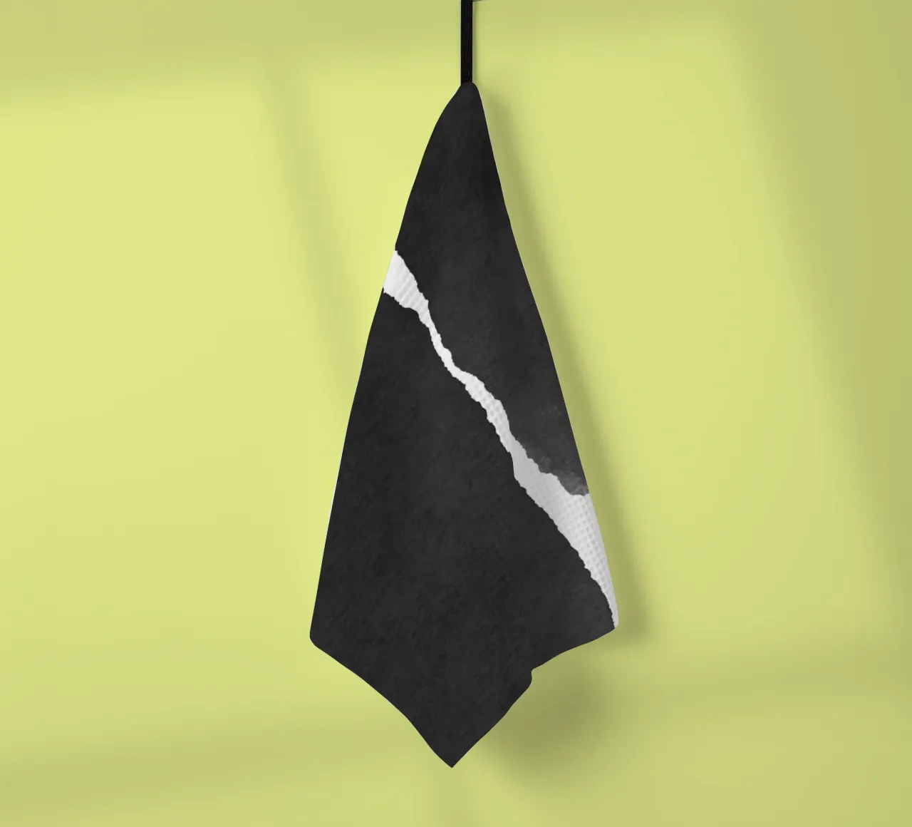 Astratto minimale in bianco e nero 01 canovaccio da cucina da amini54
