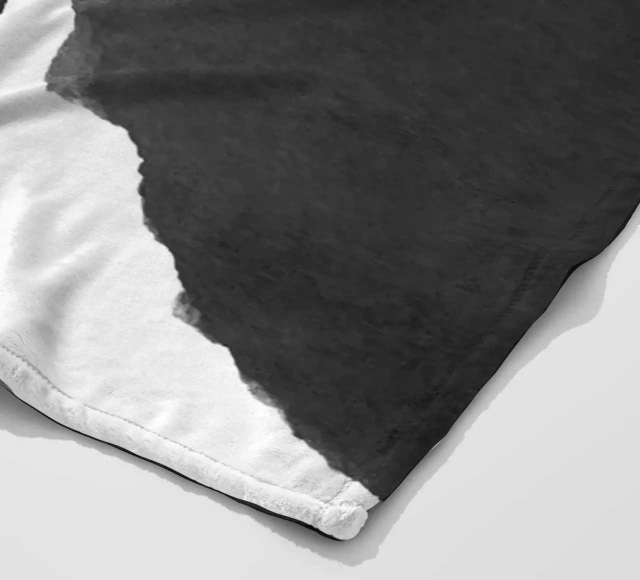 Astratto minimale in bianco e nero 01 coperta in pile da amini54