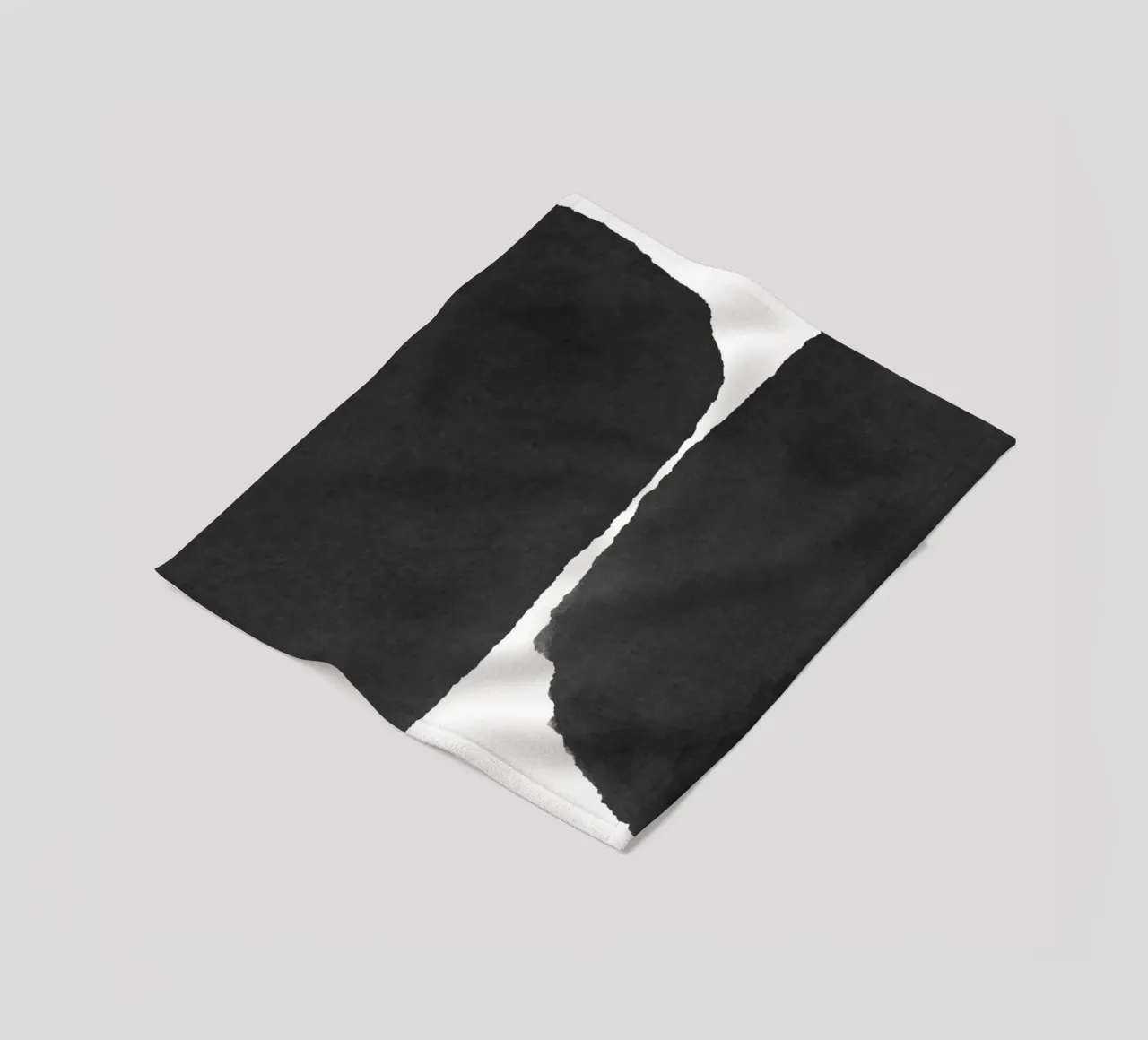 Astratto minimale in bianco e nero 01 coperta in pile da amini54