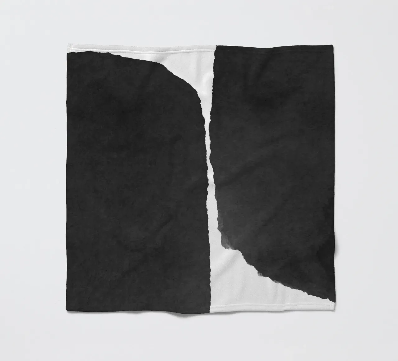 Astratto minimale in bianco e nero 01 coperta in pile da amini54