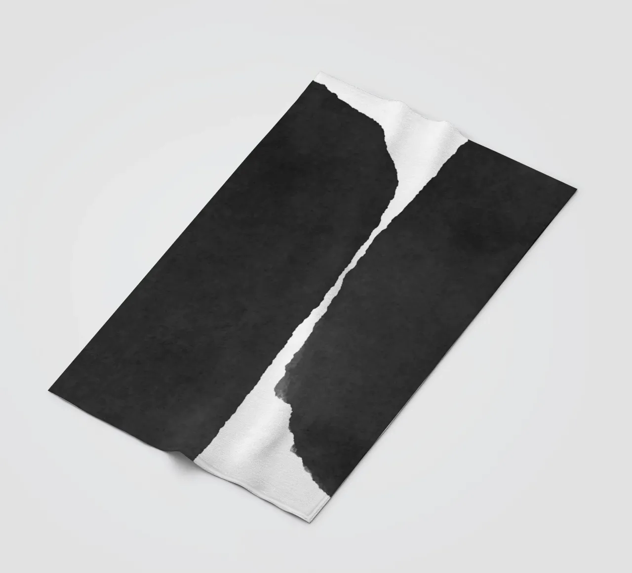 Astratto minimale in bianco e nero 01 coperta in pile da amini54