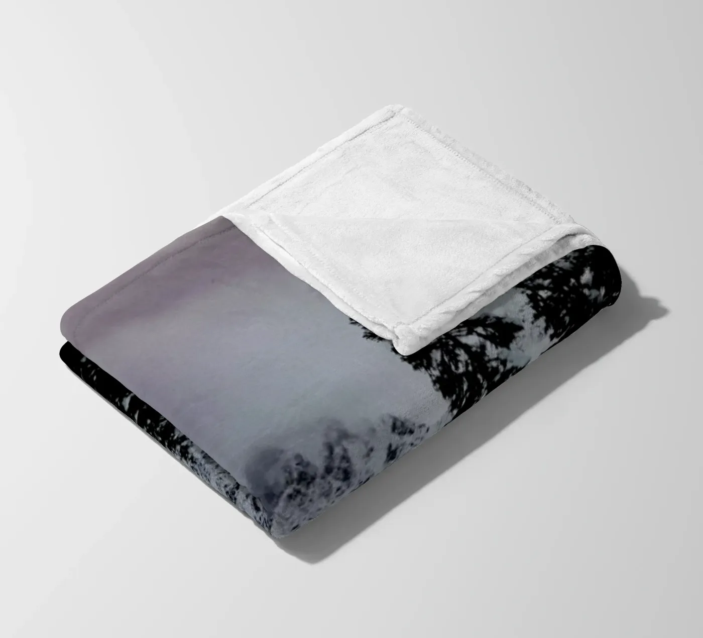 Cascade Mountain fleece blanket by Leah Flores