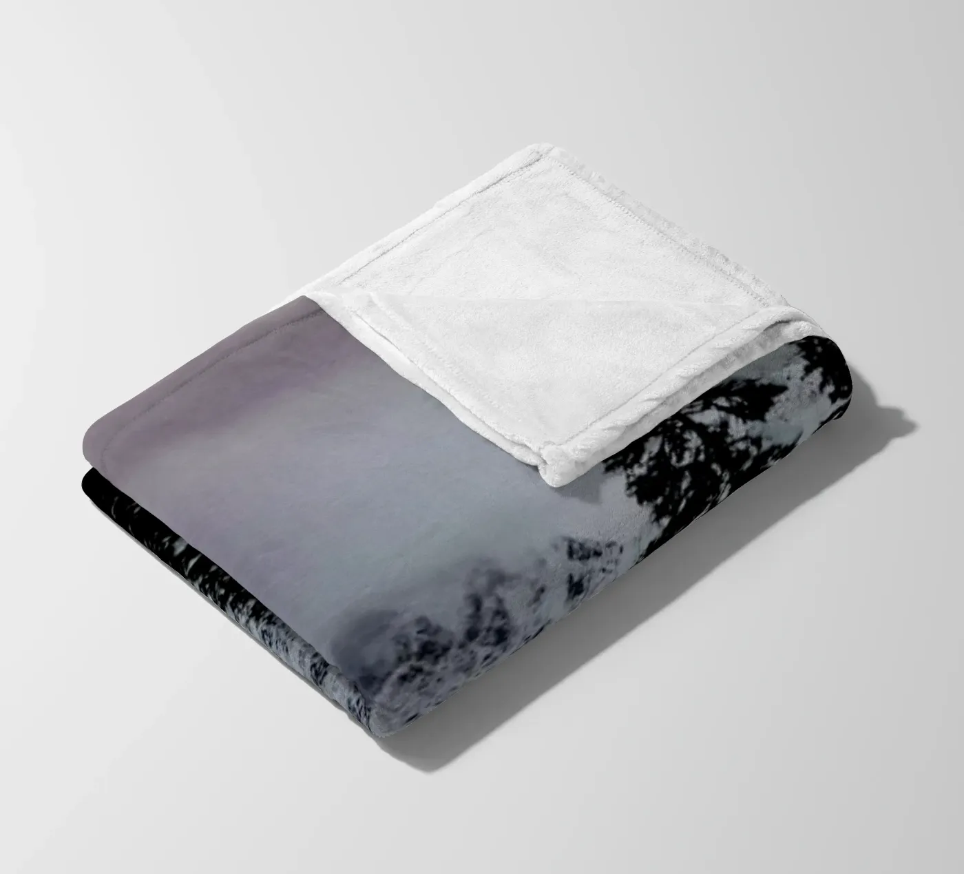 Cascade Mountain fleece blanket by Leah Flores