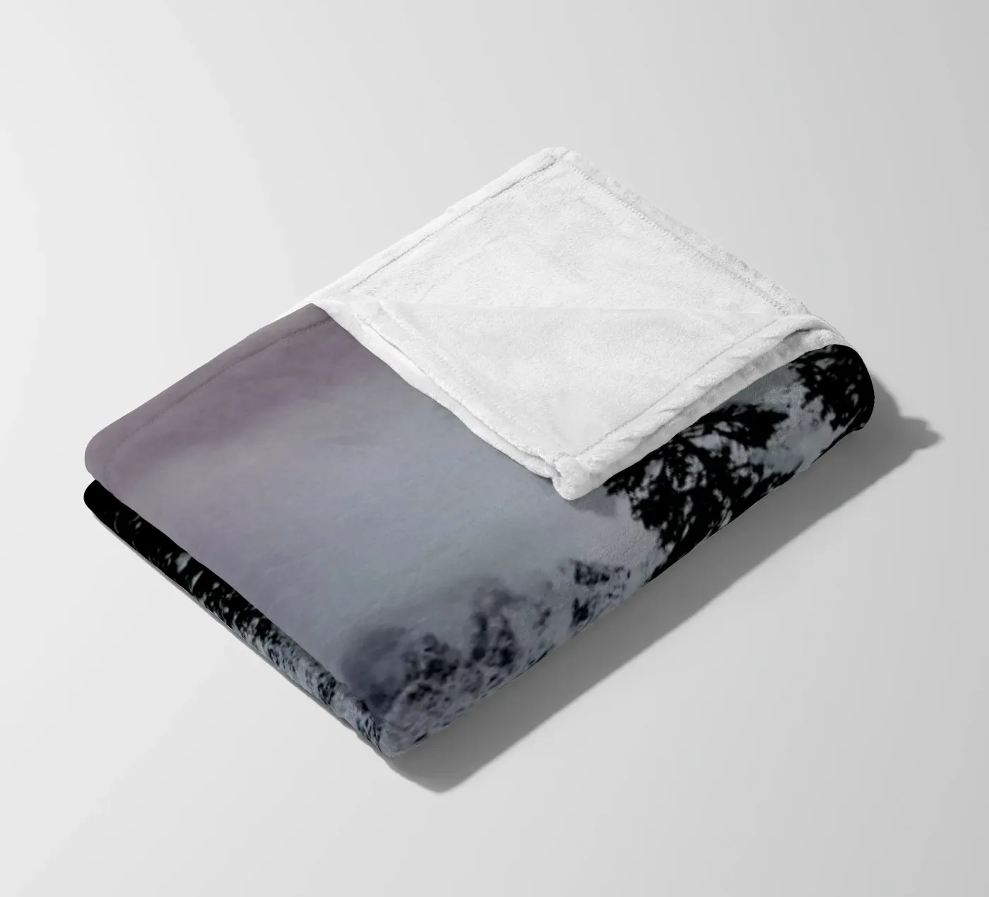 Cascade Mountain fleece blanket by Leah Flores