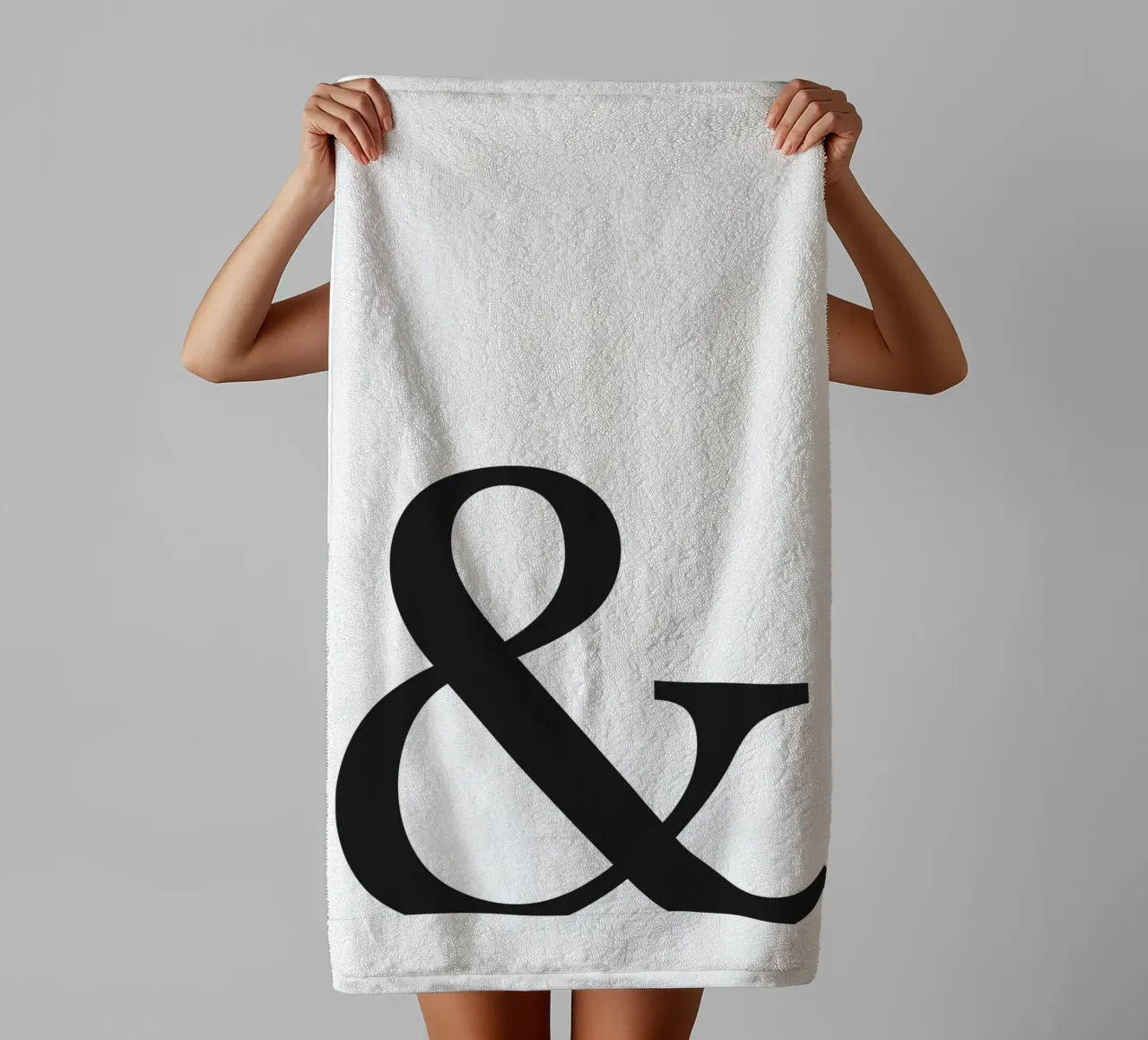 Minimalist poster - Ampersand symbol towel by Whole©