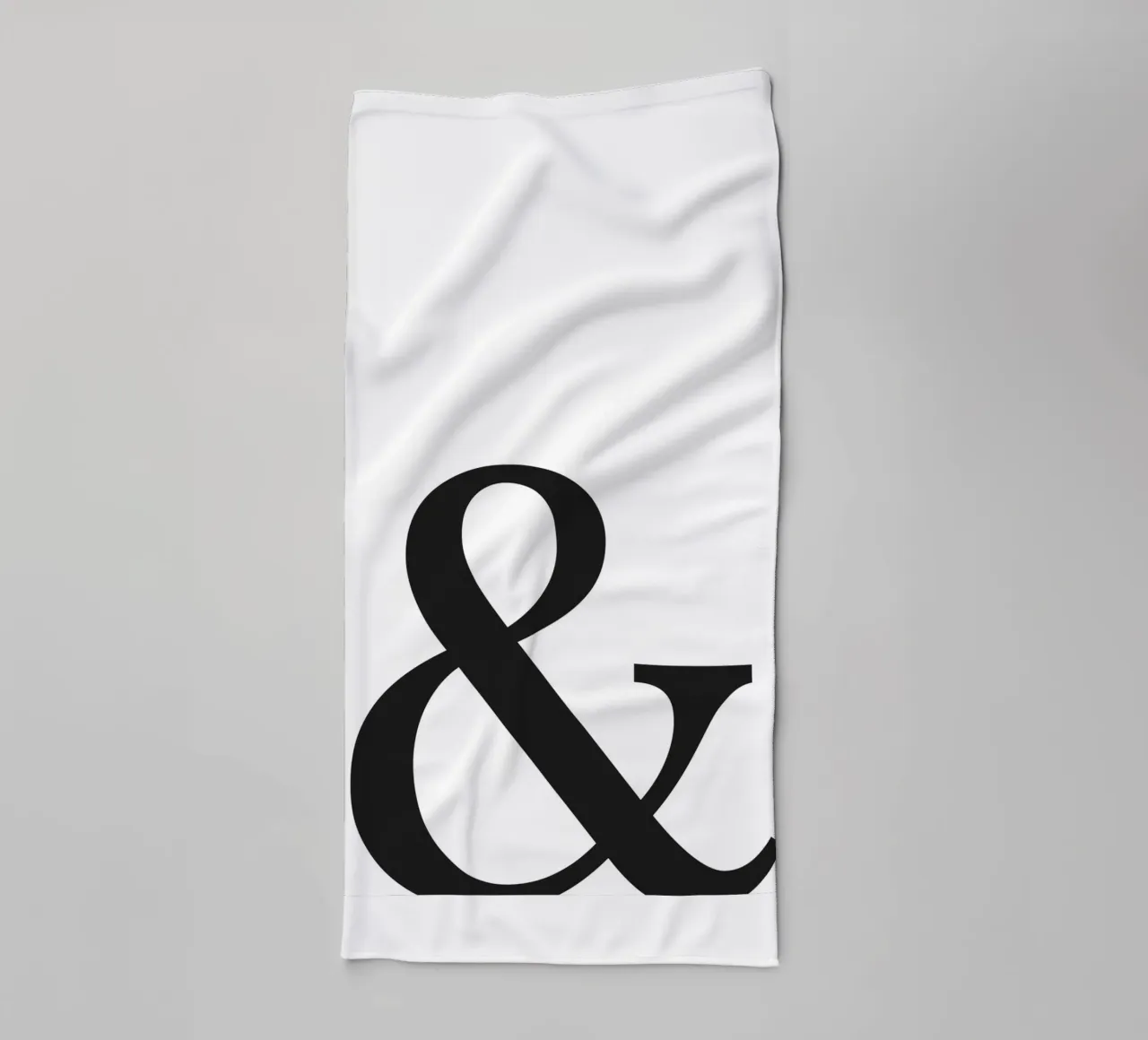 Minimalist poster - Ampersand symbol towel by Whole©