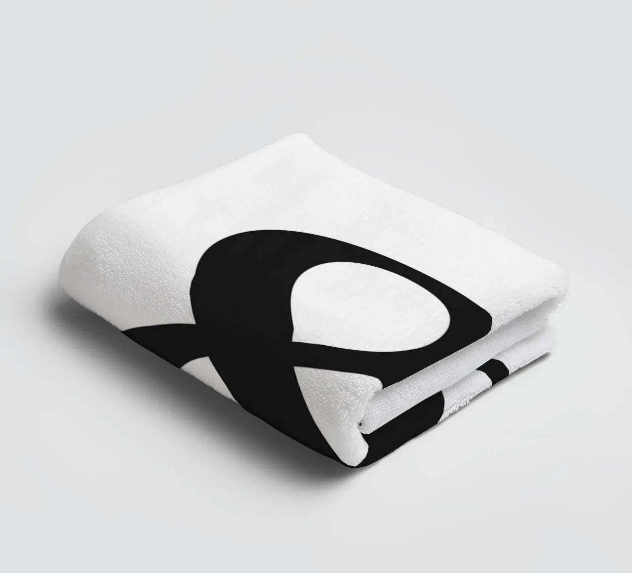 Minimalist poster - Ampersand symbol towel by Whole©