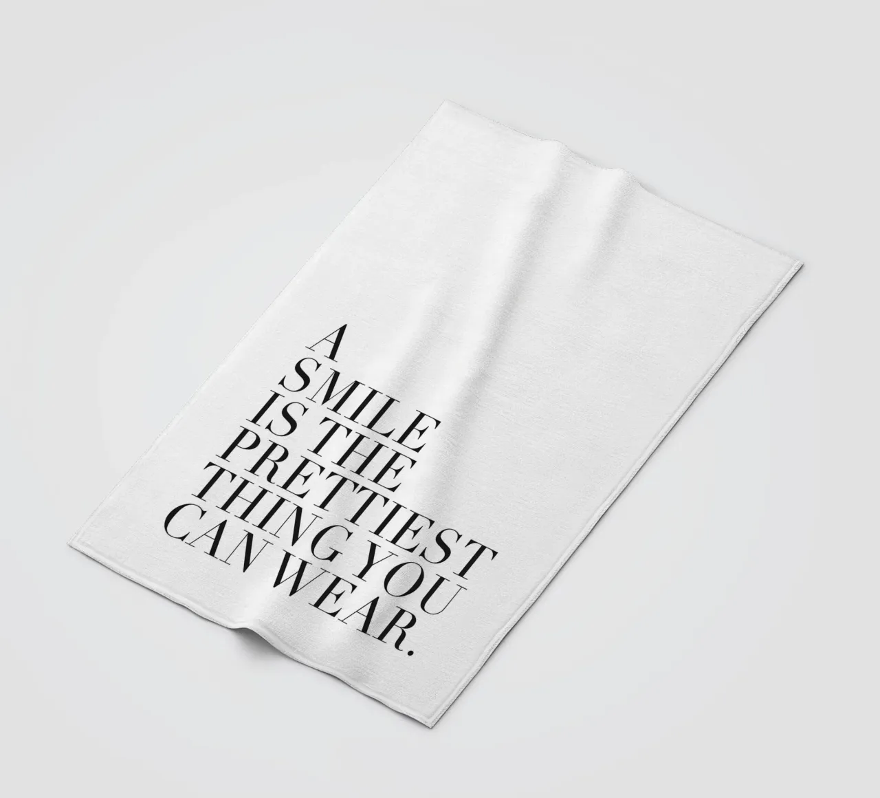 Inspirational poster - A Smile Is Prettiest fleece blanket by Whole©