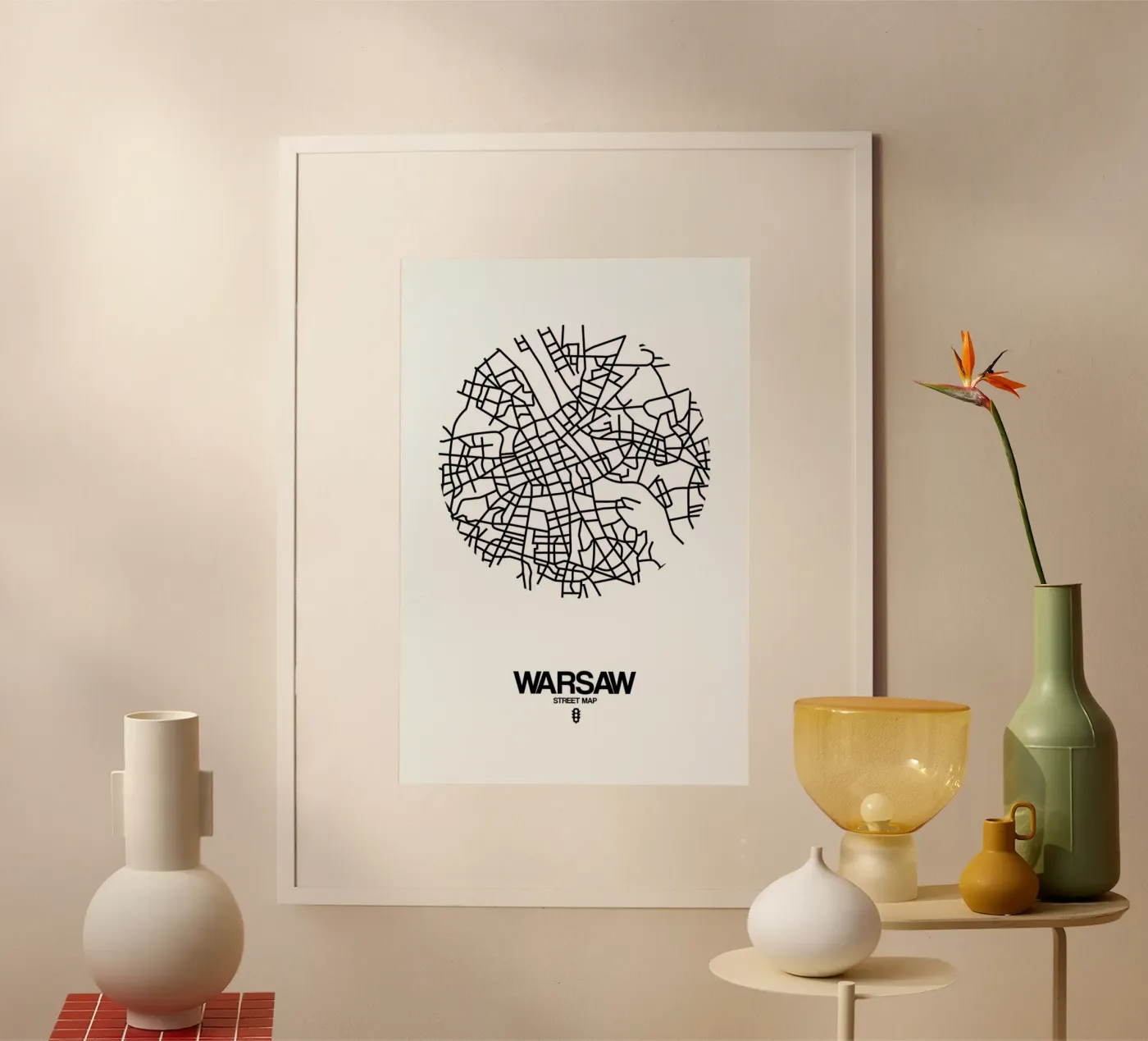 Warsaw poster by Naxart