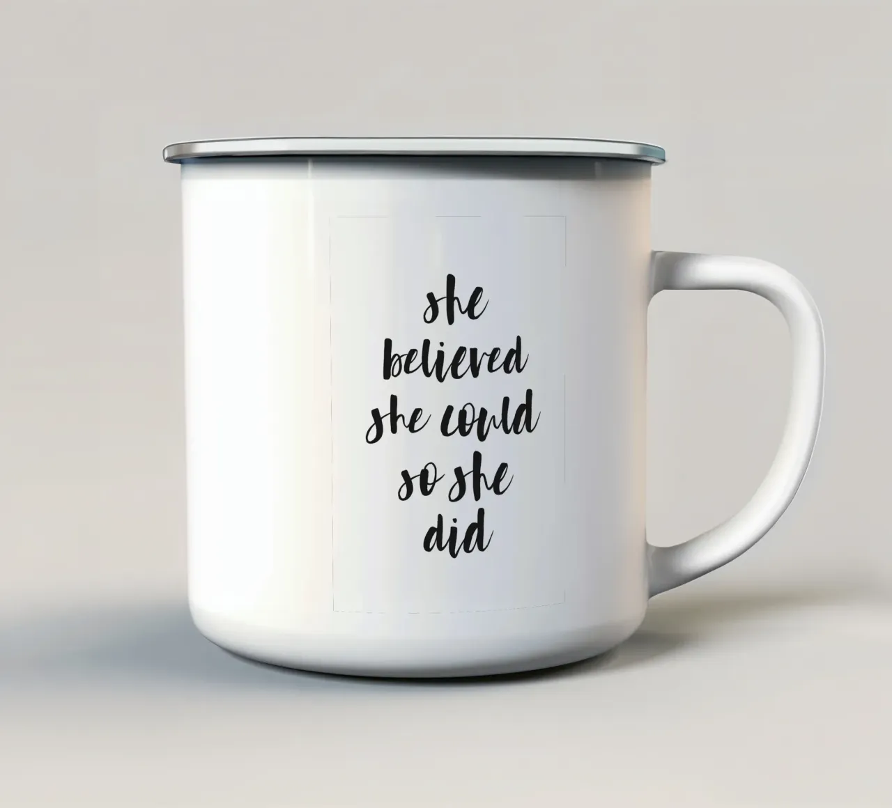 Poster di She Believed tazza in smalto da Whole©