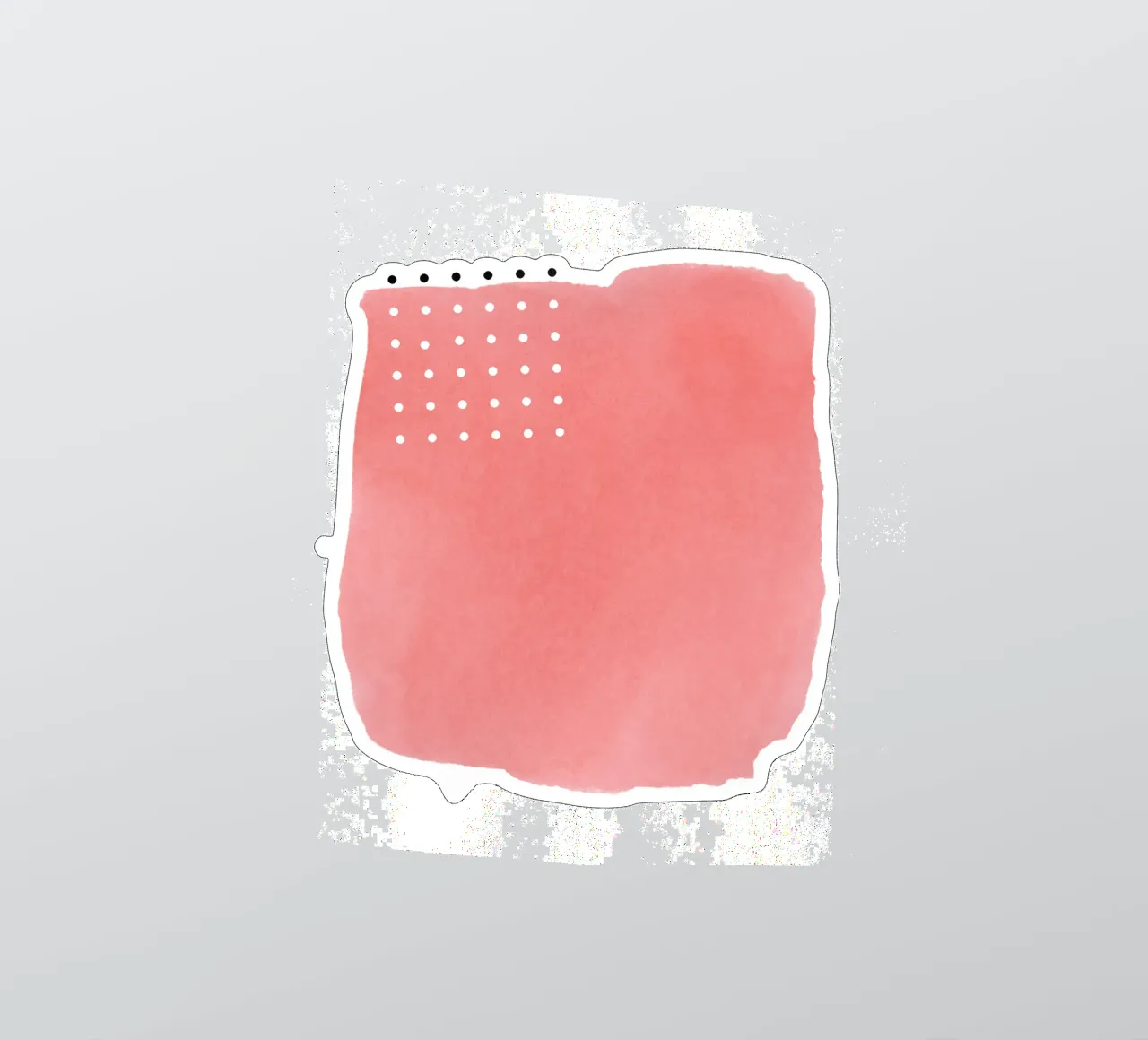 Trait de pinceau abstrait en aquarelle rose avec Po noir et blanc autocollant de amini54