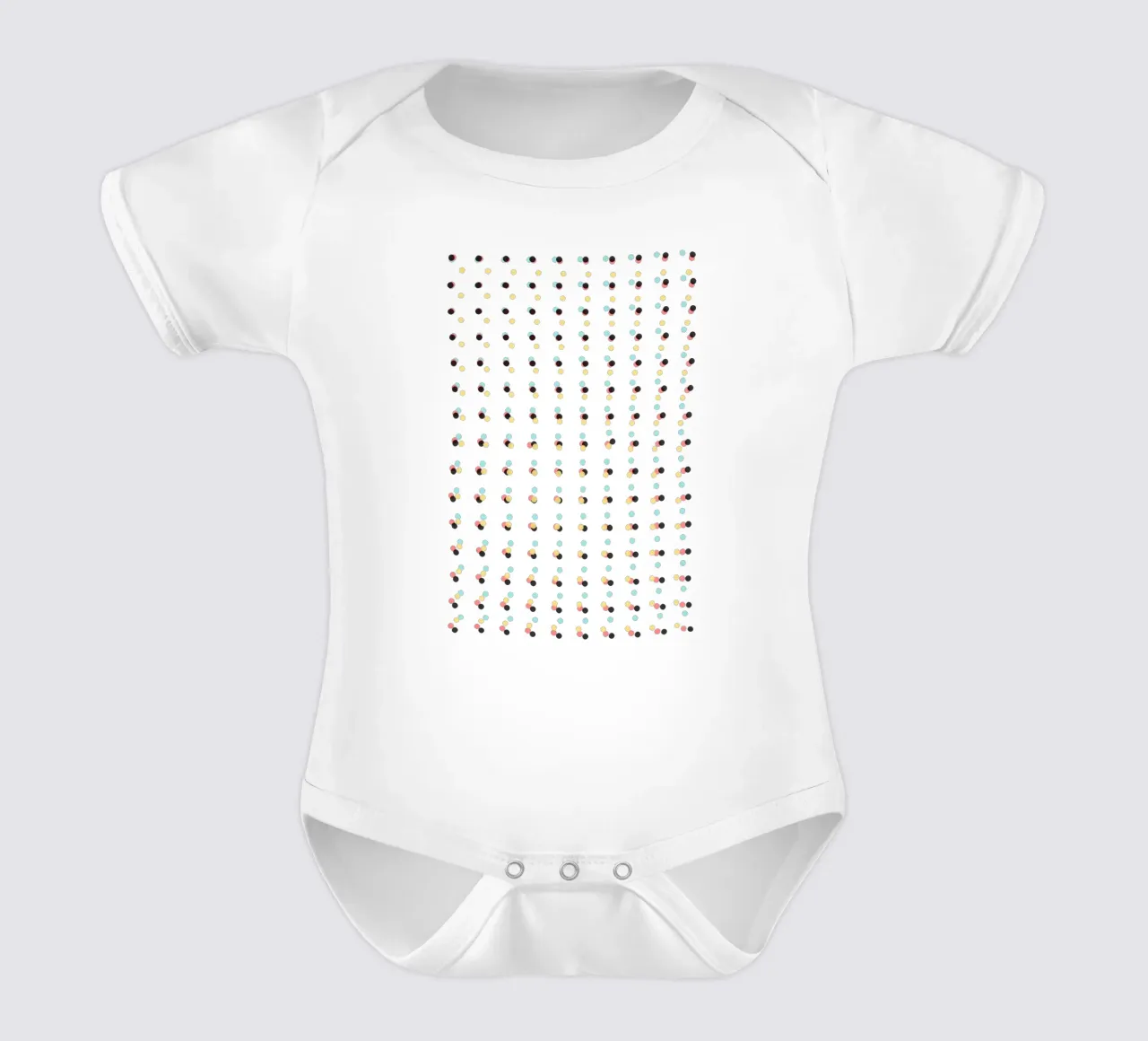 Abstract Painting Polka Dots Pattern short-sleeve baby romper by amini54